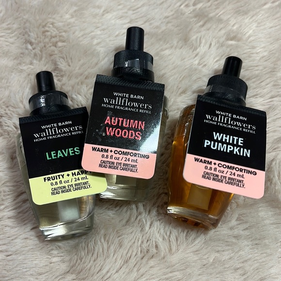 Bath & Body Works Accents Nwt White Barnbbw Wallflowers Fall Scents